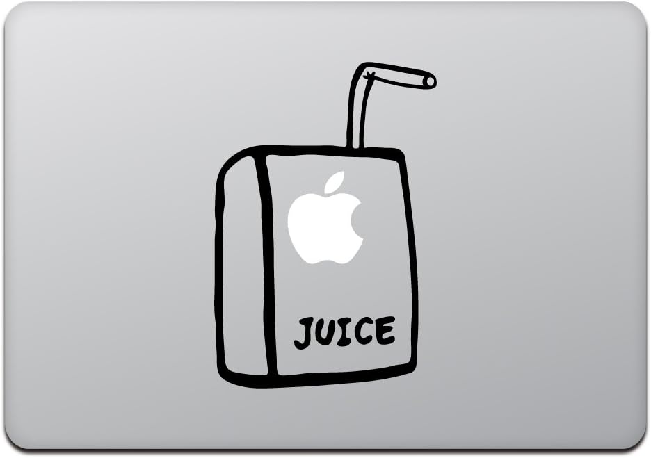 Kind Store MacBook Air/Pro 11/13" Macbook Sticker Apple Juice Black M427-B