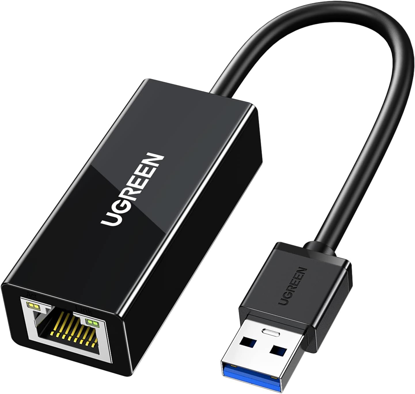 UGREEN USB 3.0 to Gigabit Ethernet Adapter - 10/100/1000 Mbps RJ45 Network Dongle, Driver Free