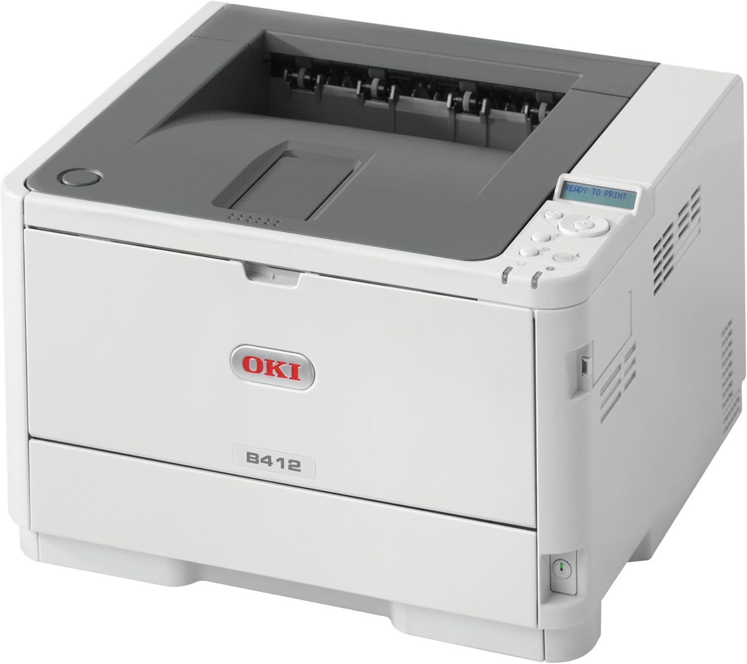 OKI B412DN Mono Laser Printer, White