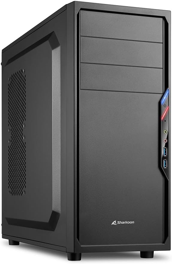 Sharkoon ATX / MicroATX corresponding middle tower PC case VS4-V series black SHA-VS4-VBK