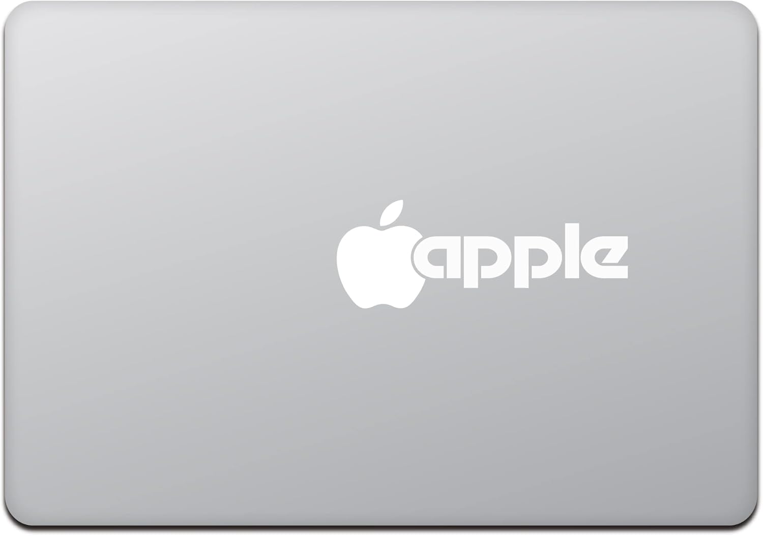 Kind Store MacBook Air/Pro MacBook Sticker Sticker Classic Apple Logo Text Classic Text M553-W
