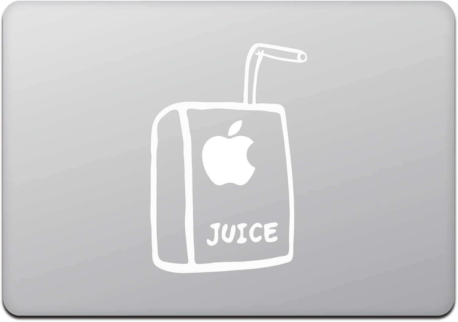Kind Store MacBook Air Pro MacBook Sticker Apple Juice White M427-W