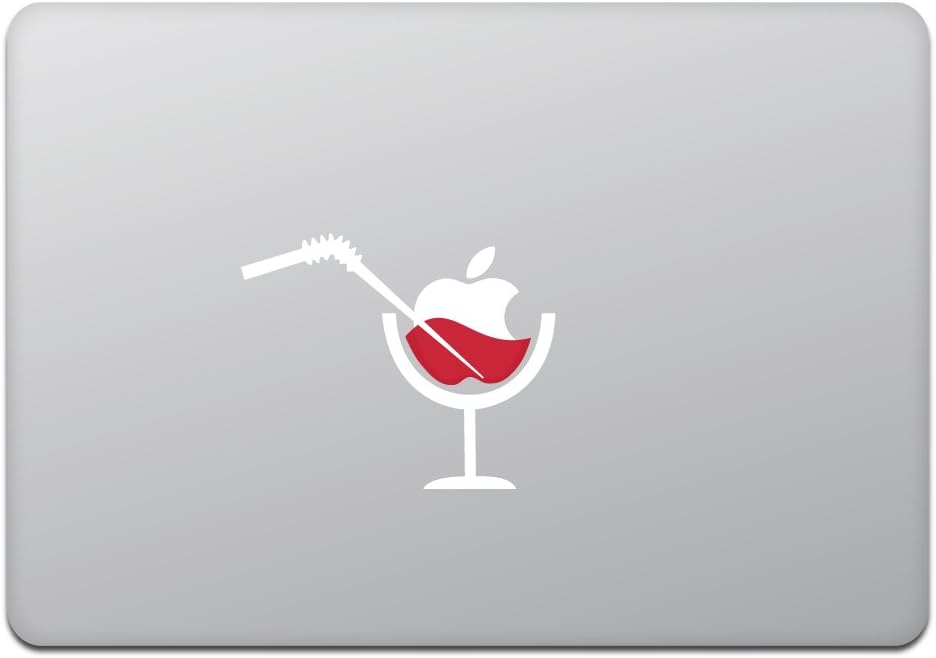Kind Store MacBook Air/Pro 11/13 Inch MacBook Sticker Apple Juice Cocktail White M562-W