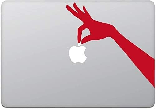 Kind Store MacBook Air/Pro 13" MacBook Sticker Hand Holding Apple Red M596-R