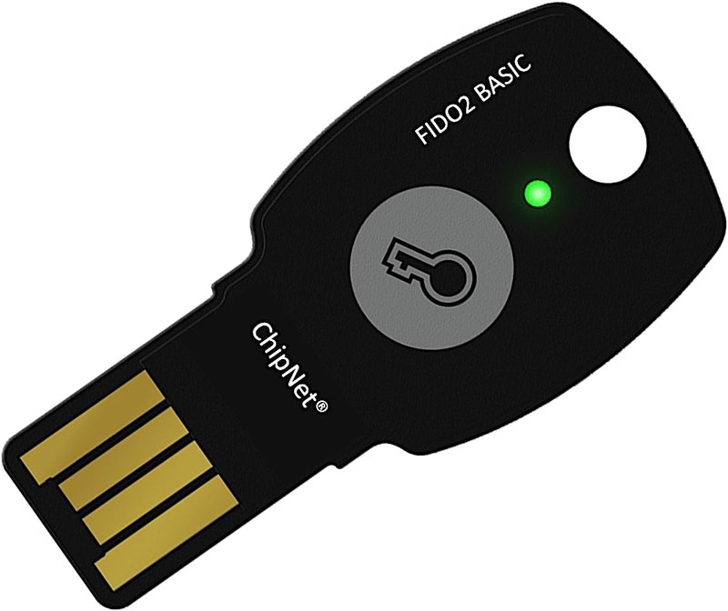 USB Security Key FIDO2 Certified - Security Key with Multi-Factor, USB, FIDO2+U2F, Spanish Company, Customer Service with Personal Support
