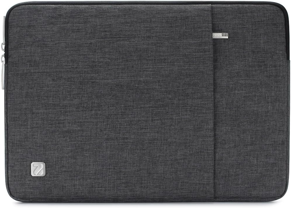 NIDOO 13.3 Inch Laptop Sleeve Case Water Resistant Protective Cover Portable Carrying Bag for 13" MacBook Pro/MacBook Air / 13.3" Dell Inspiron 13/13.3" Notebooks, Dark Grey