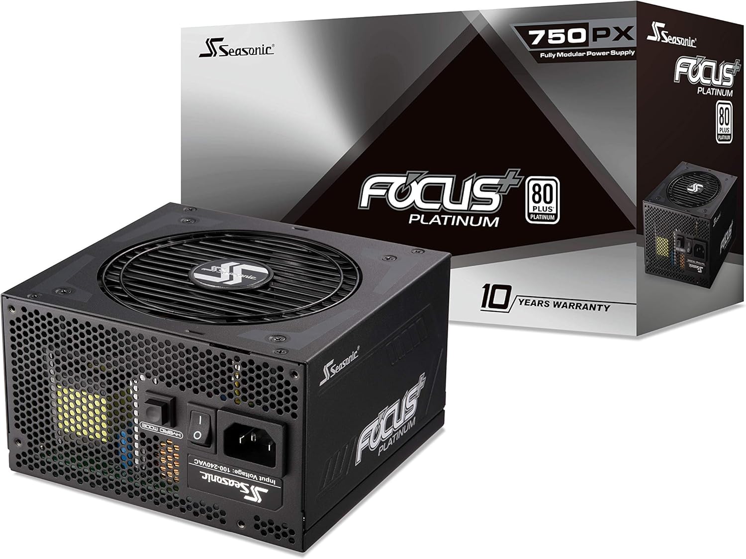 Seasonic Focus Plus Platinum 750W PSU - SSR-750PX - Fully Modular, 10-Year Warranty