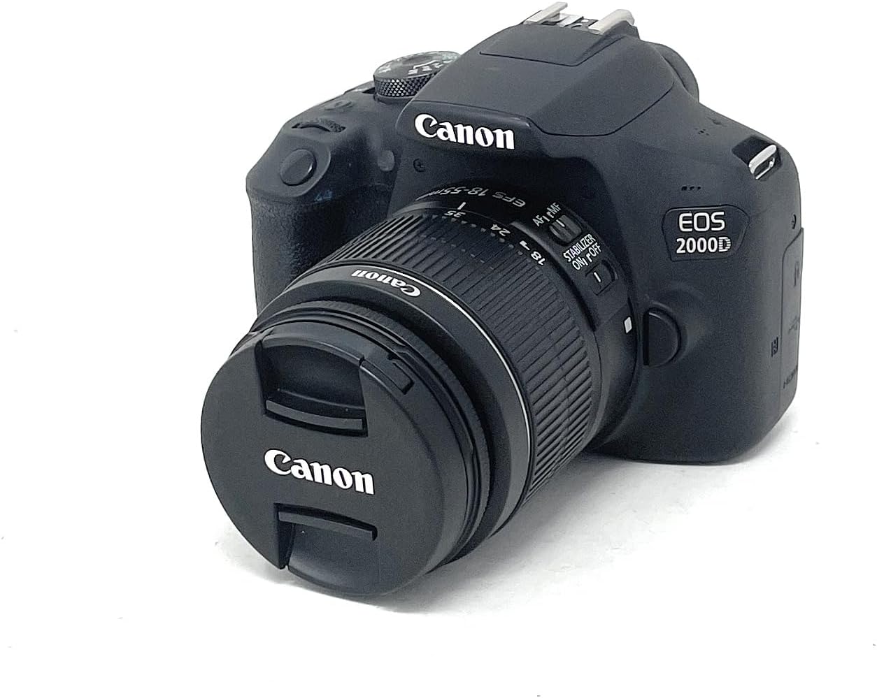 Canon EOS 2000D DSLR Camera and EF-S 18-55 mm f/3.5-5.6 is II Lens - Black