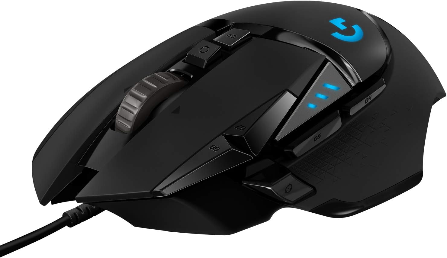 Logitech G502 HERO Wired Gaming Mouse - HERO 25K Sensor, 25600 DPI, Adjustable Weights, 11 Programmable Buttons