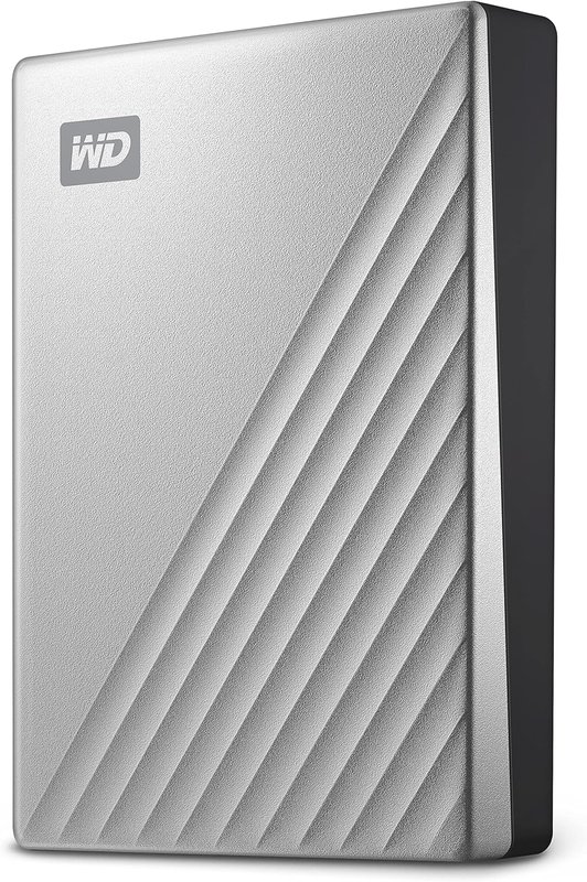 Western Digital My Passport Ultra USB-C Drive, WDBC3C0020BSL-WESN,Silver,2TB