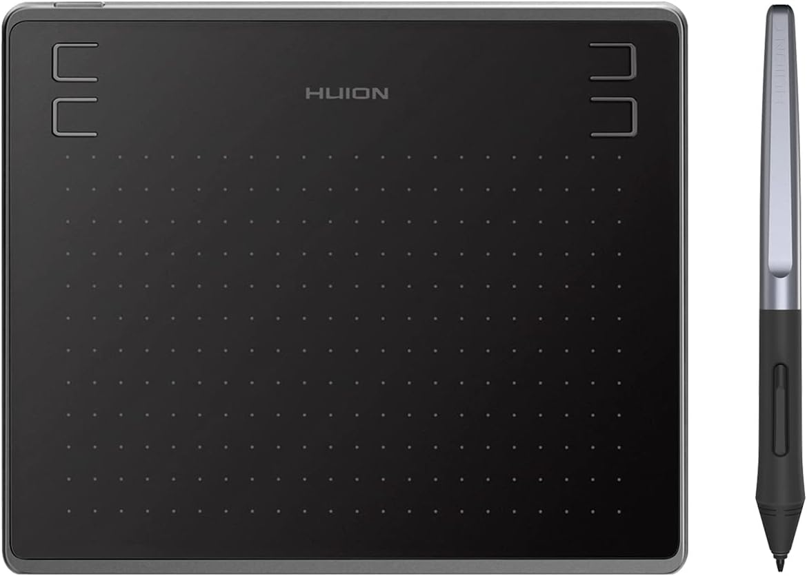 Huion HS64 Graphics Drawing Tablet — Battery-Free Stylus, 8192 Pressure, Android Compatible