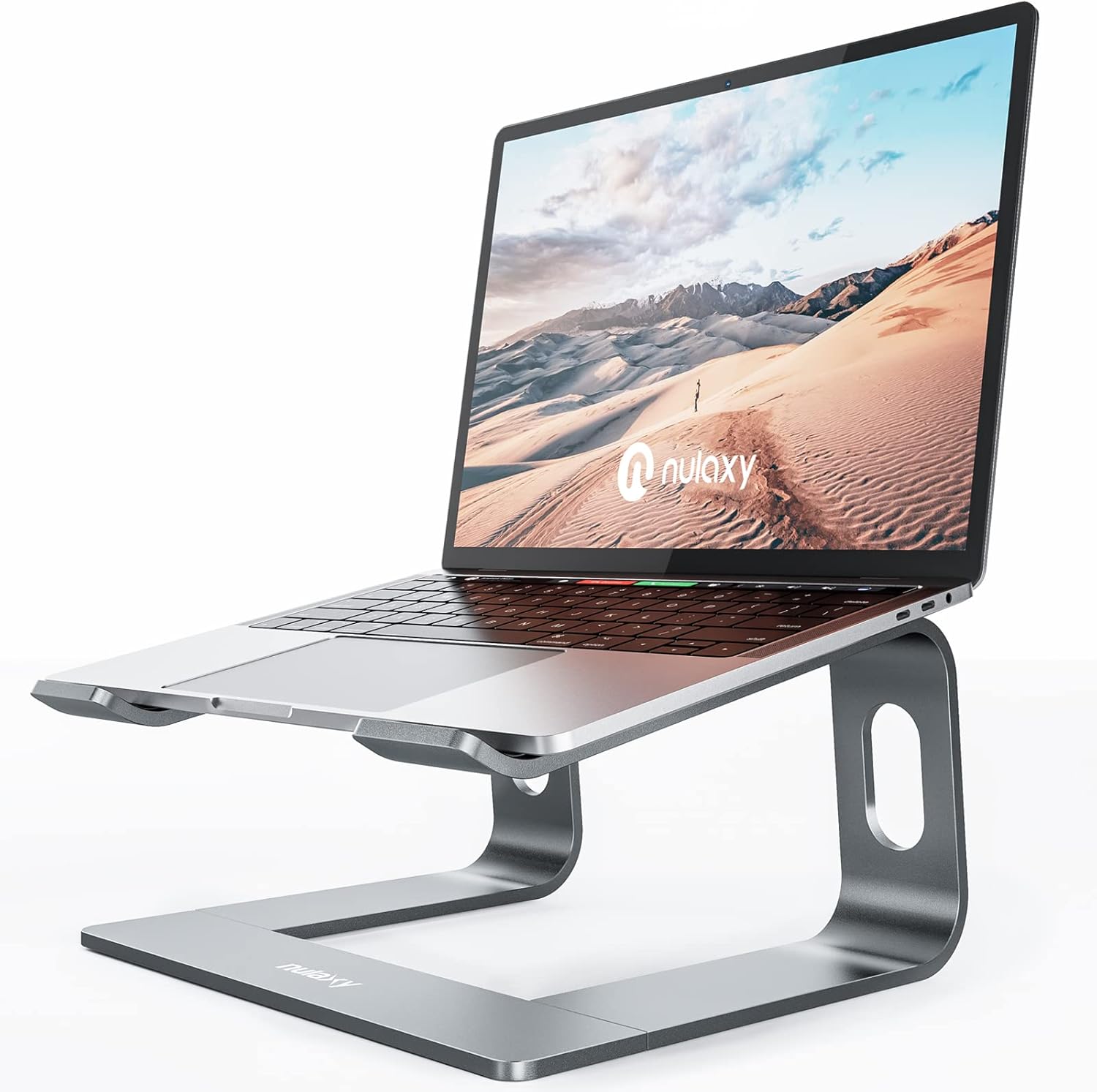 Nulaxy Fully Aluminium Detachable Laptop Stand - Ergonomic Ventilated Cooling Riser, 10-16 Inch