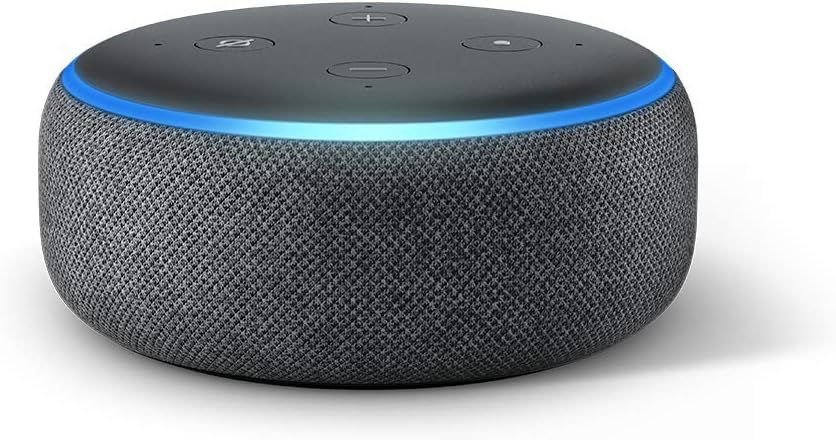 Echo Dot (3rd Gen) Smart Speaker with Alexa — Charcoal, Stream Music and Control Smart Home