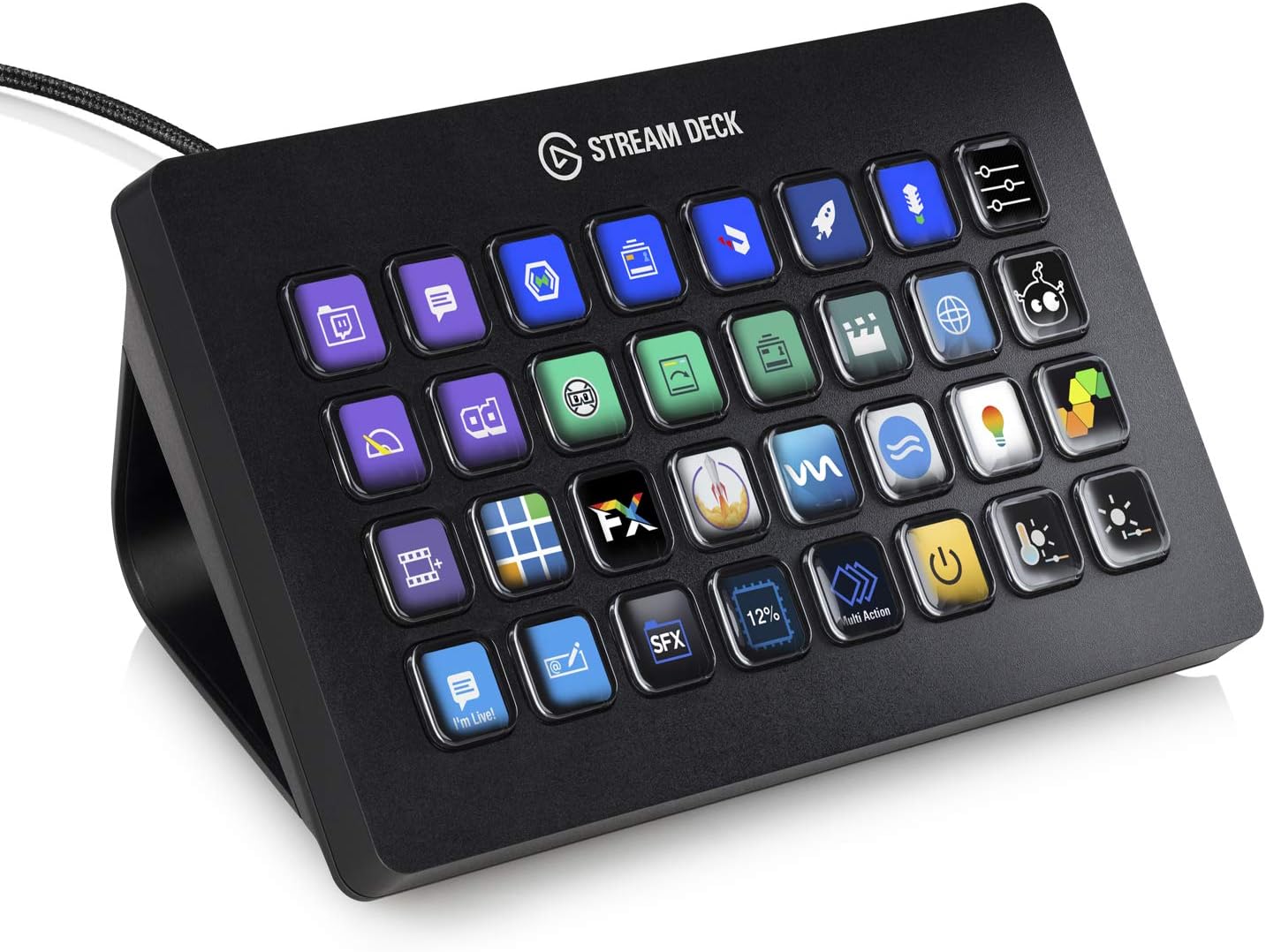 Elgato Stream Deck XL Studio Controller - 32 LCD Macro Keys, Advanced Studio Control, Mac/PC