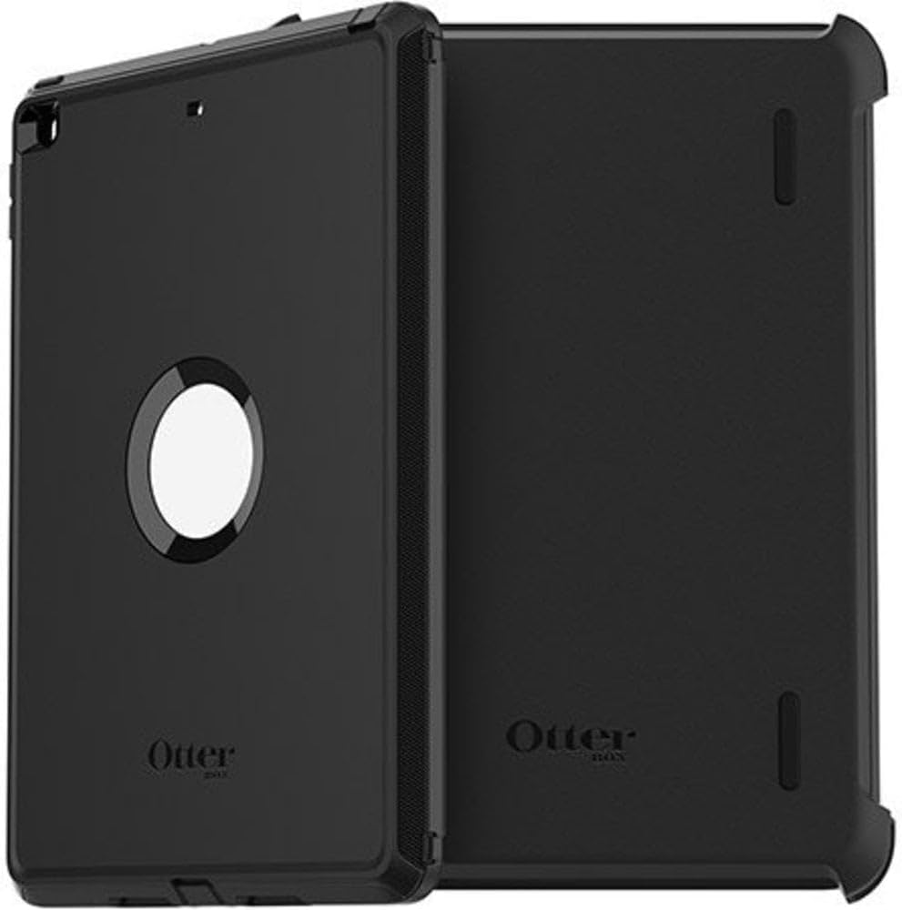 OtterBox Defender Case for iPad 10.2-Inch (7th gen 2019 / 8th gen 2020 / 9th gen 2021), Shockproof, Ultra-Rugged Protective Case with Built in Screen Protector, 2X Tested to Military Standard, Black