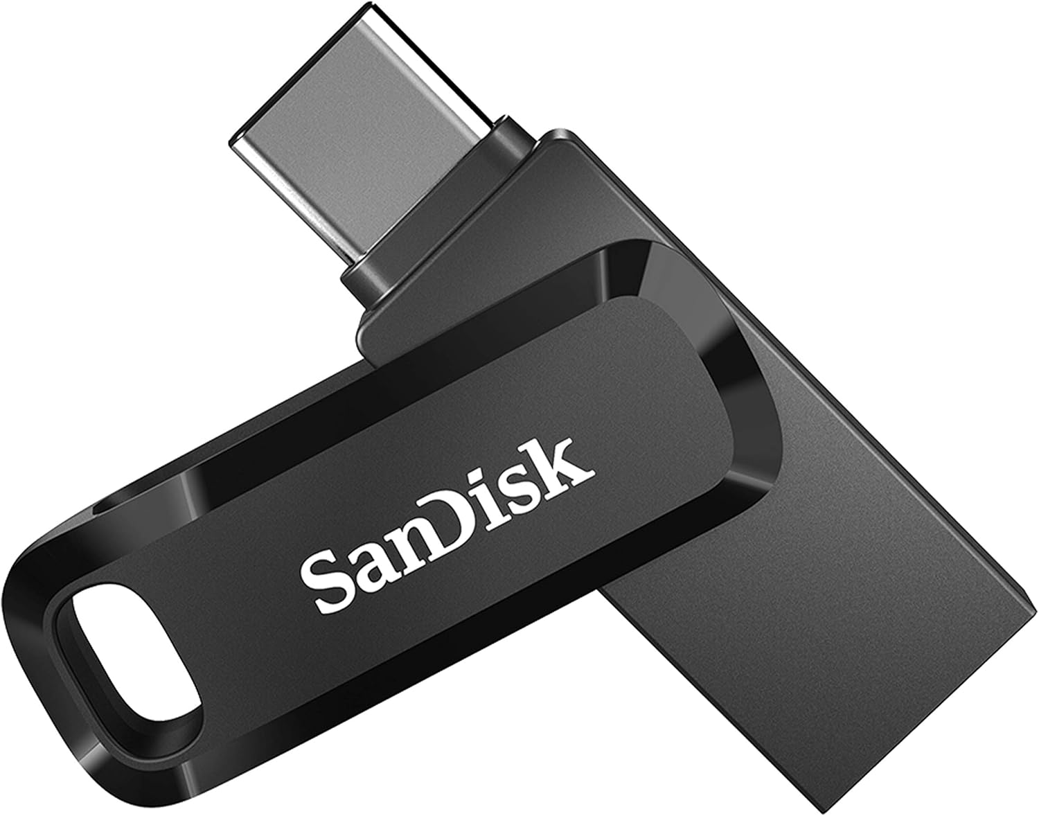 SanDisk Ultra 128GB Dual Drive Go USB-A and USB-C Flash Drive, Black (SDDDC3-128G-G46)