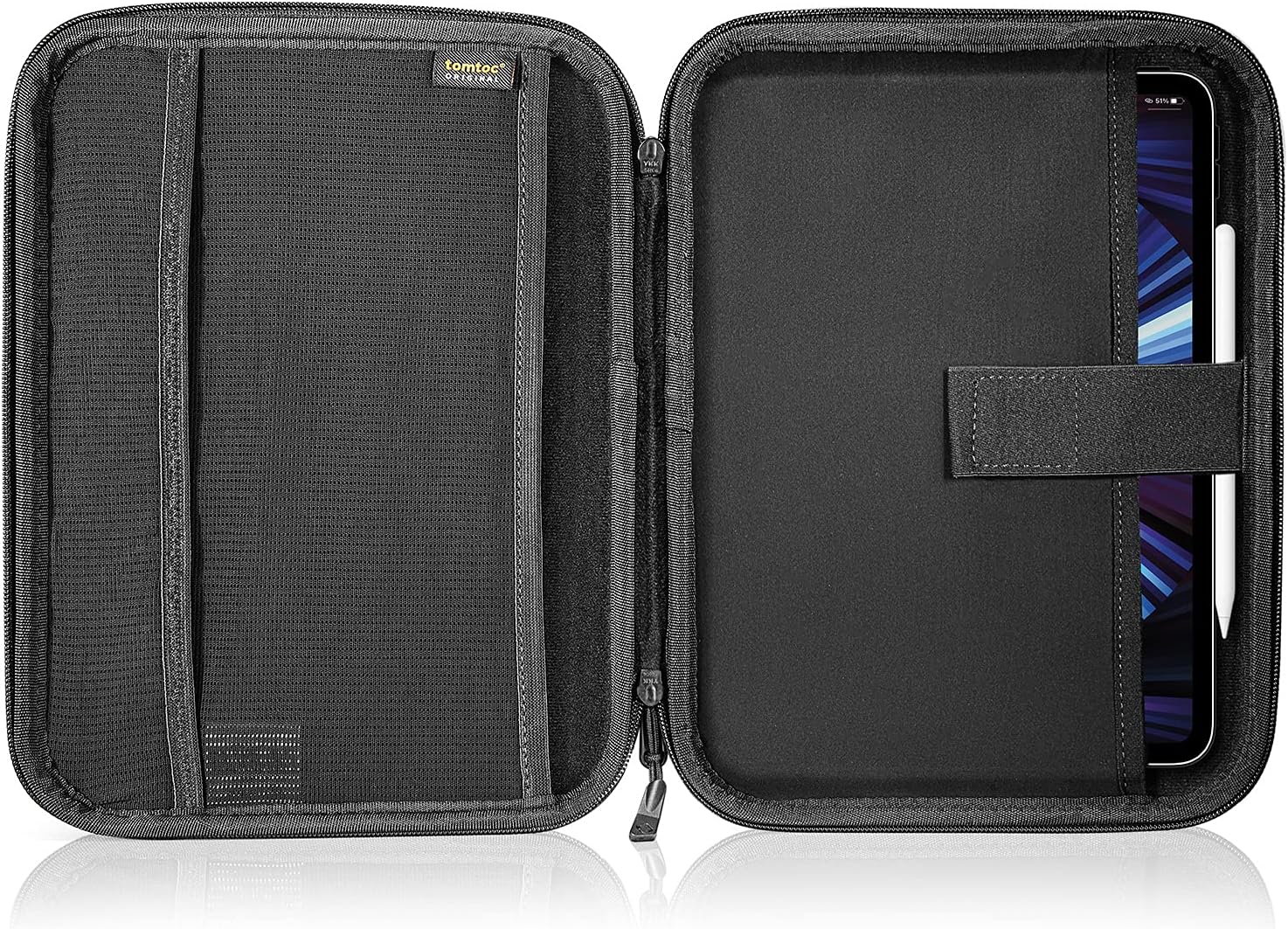 tomtoc Portfolio Case for iPad Pro 11-inch / iPad 10.2-inch / iPad Air 10.5-inch - Organiser with Tablet Sleeve