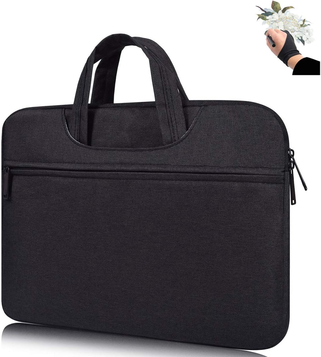 Drawing Tablet Monitor Carrying Bag Case Protective Sleeve for Xp-Pen Artist12, Wacom One, Huion KAMVAS Pro 13, Huion Inspiroy Q11K and GAOMON PD1161(Black)