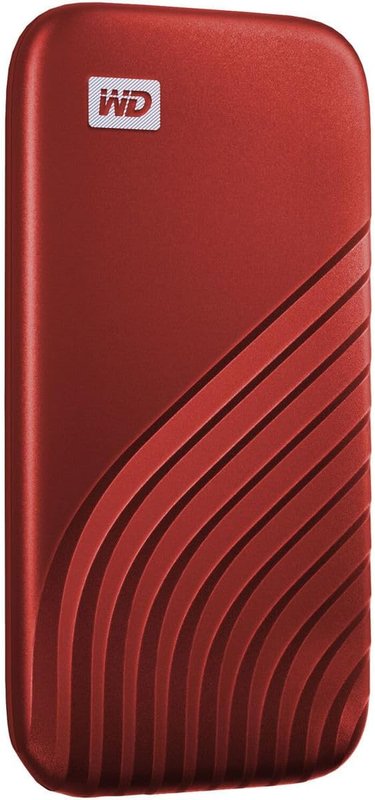 Western Digital WDBAGF0020BRD My Passport™ SSD, 2TB, Red Color, USB 3.2 Gen-2, 1050MB/s (Read) and 1000MB/s (Write)