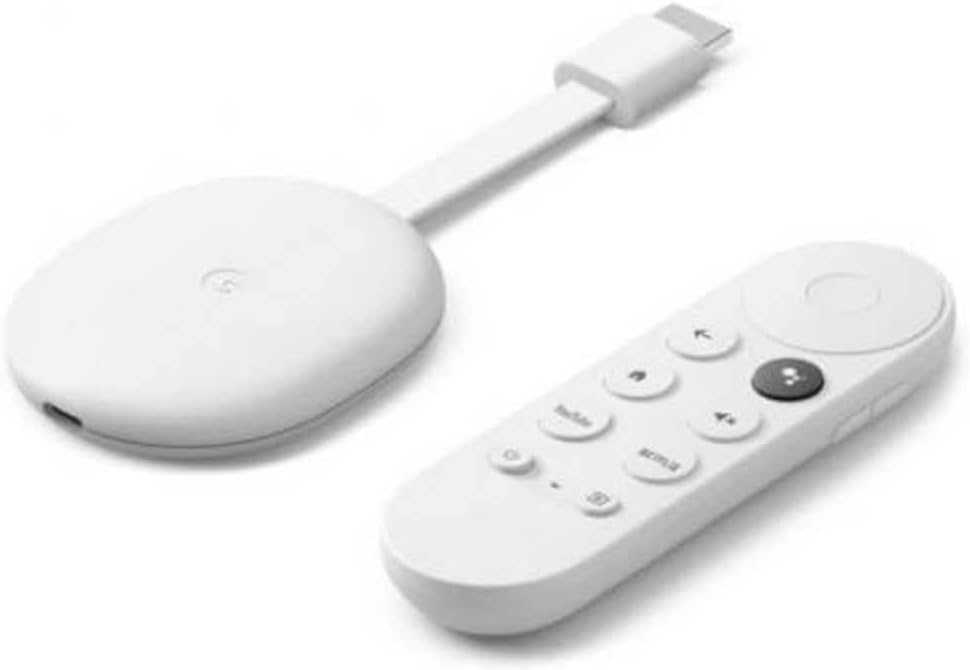 Google Chromecast 4K with Google TV — WiFi, Bluetooth, Voice Control Remote