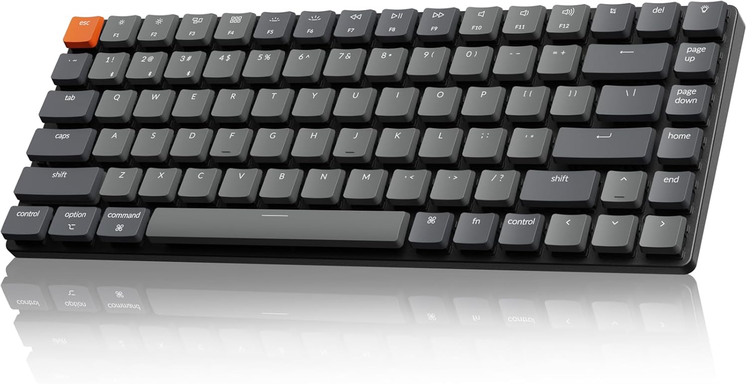 Keychron K3 Version 2 Ultra-Slim Wireless Mechanical Keyboard - 84 Keys, Bluetooth, Low-Profile Brown Switches