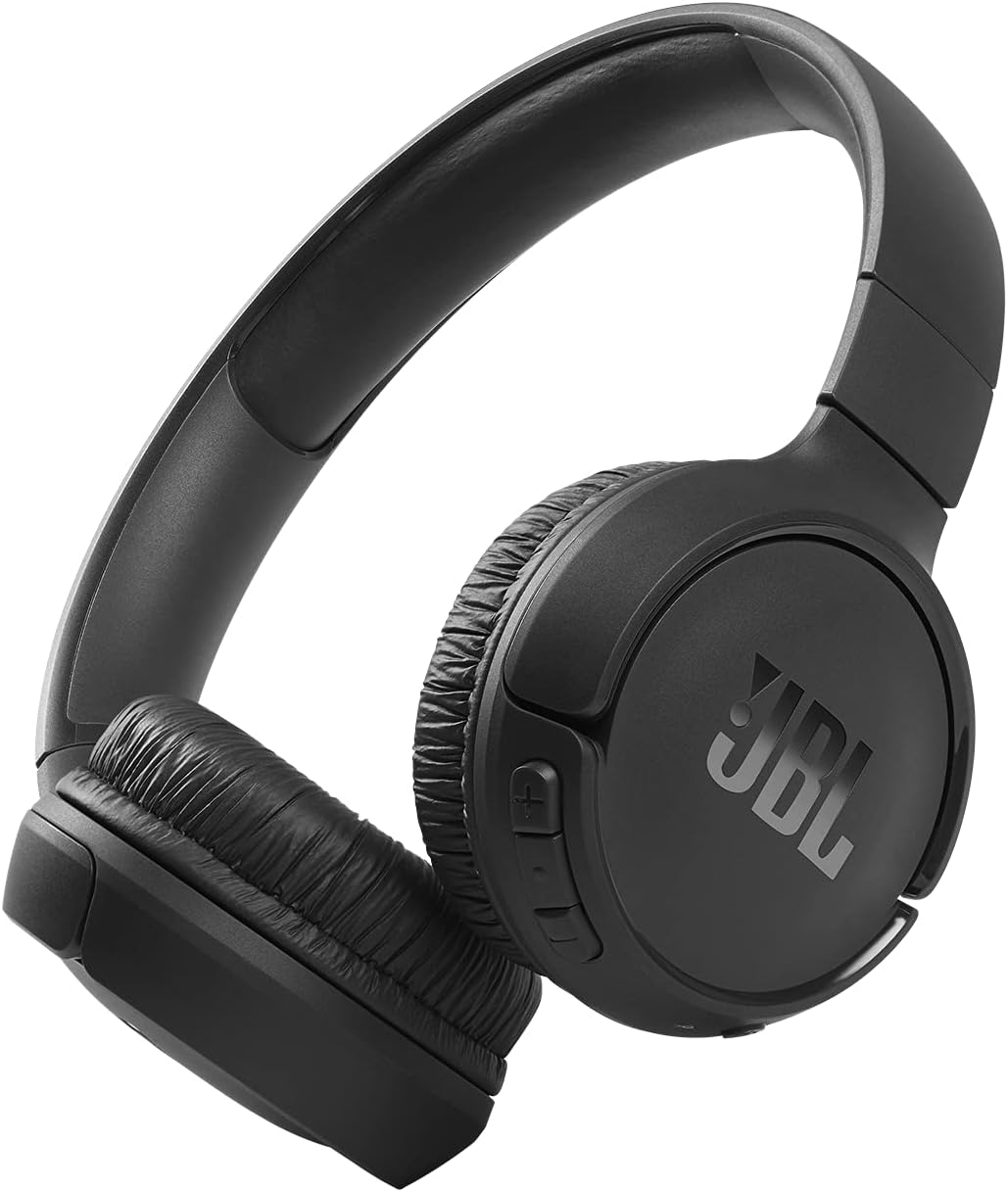 JBL Tune 510BT, JBL Pure Bass Sound, Wireless Bluetooth 5.0 Streaming, Up to 40H Battery Life and Speed Charge (5mins = 2H), Multi-Point Connections, Hands-Free Calls, Black