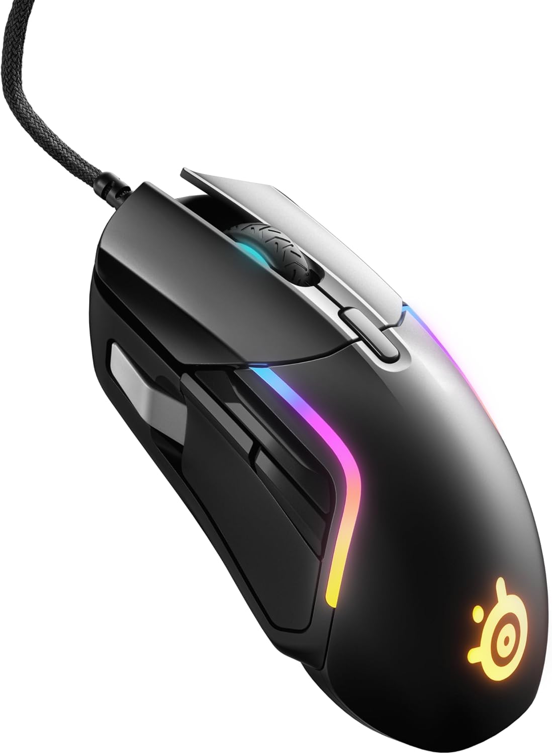 SteelSeries Rival 5 Gaming Mouse - 18000 CPI TrueMove Air Sensor, 9 Programmable Buttons, PrismSync RGB