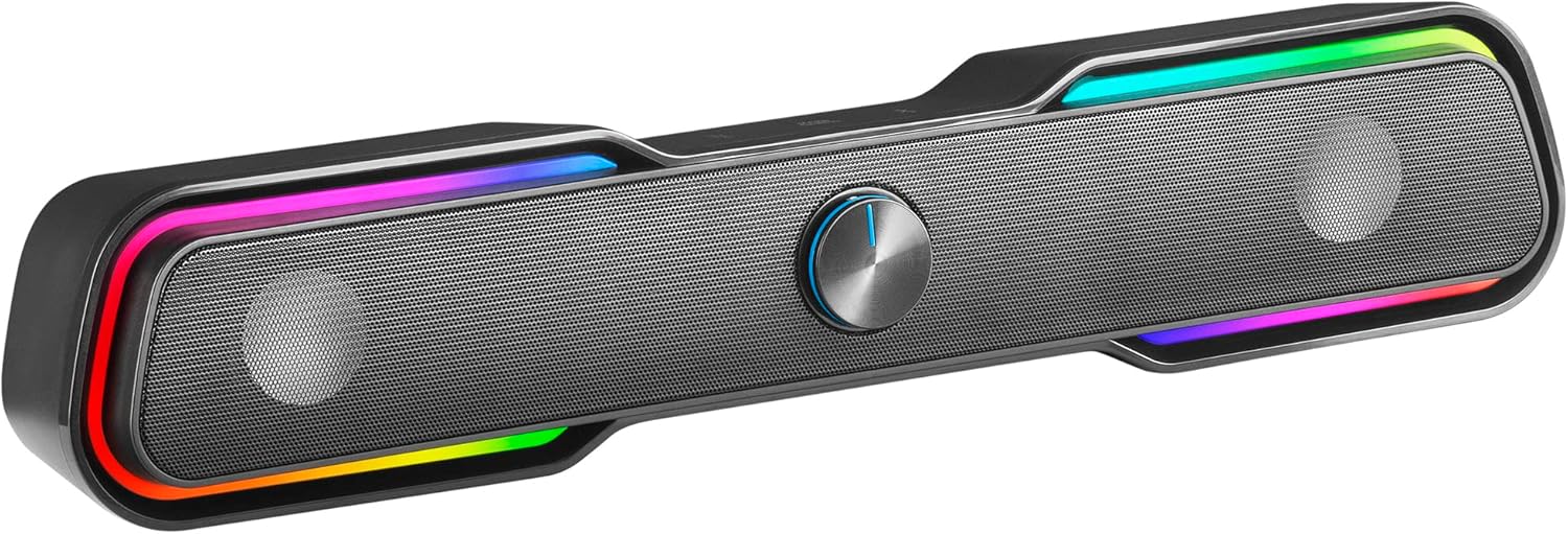 Mars Gaming MSBX Black, RGB Soundbar, Bluethooth 5.0+Jack 3.5, DSP Sound 10W