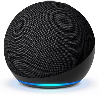 Echo Dot (5th Gen, 2022) Smart Speaker with Alexa — Charcoal