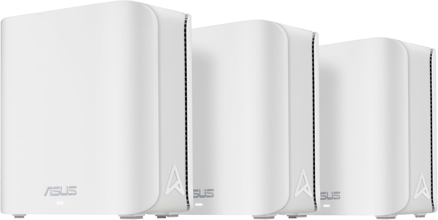 ASUS ZenWiFi BD4-3 Pack - 7 Mesh WiFi System, Dual-Band, 3600 Mbps, 720 m², Dual Ports 2.5G, Security and Parental Controls Included, Smart Home Master SSIDs