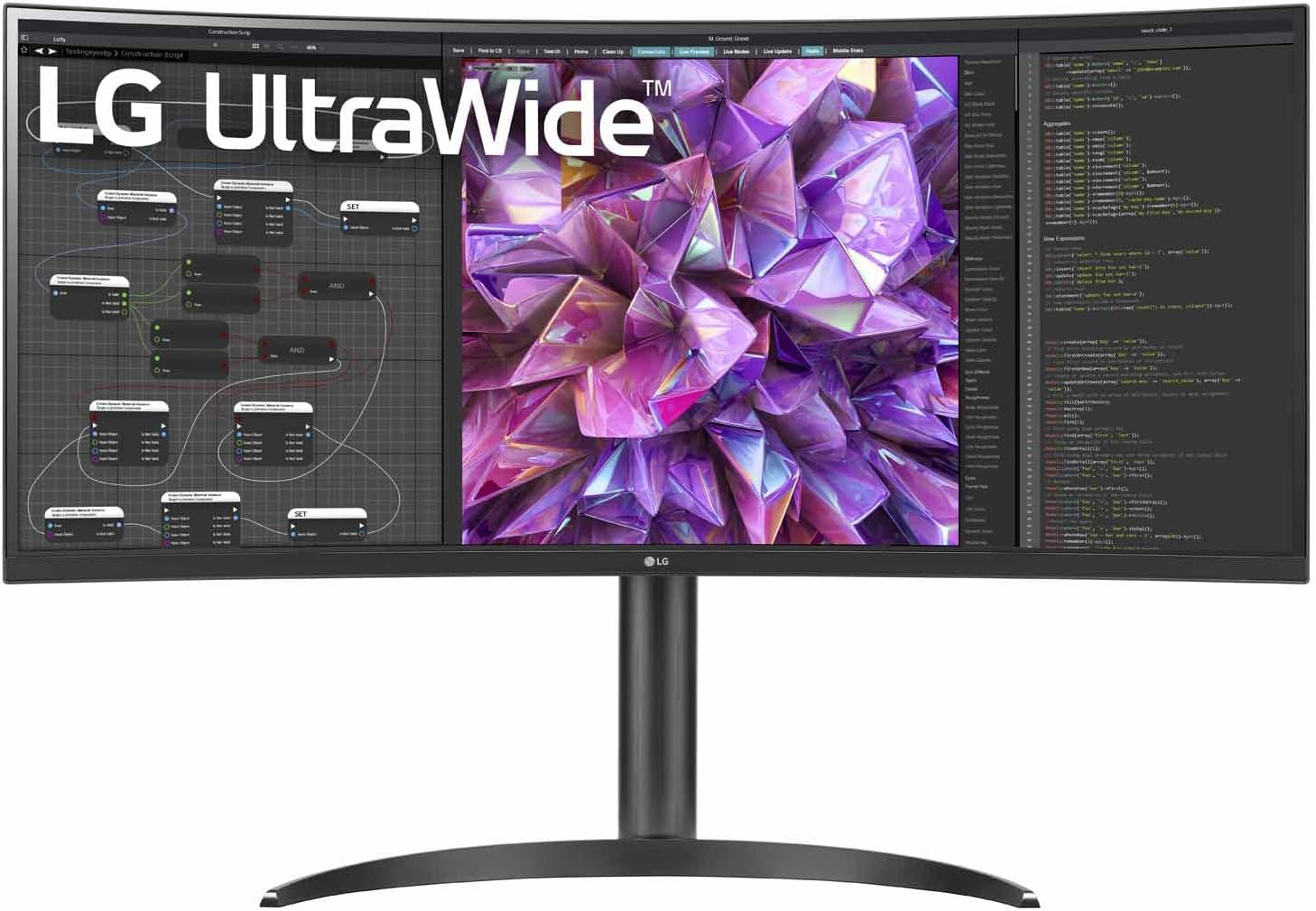 LG 34WQ75C 34-inch Curved UltraWide QHD (3440x1440) USB-C Monitor, HDR 10, MaxxAudio Speakers