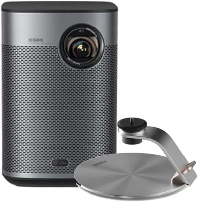 XGIMI Halo+ Full HD Portable Projector Bundle with X-Desktop Stand Pro, Harman Kardon, Auto Keystone, Android TV