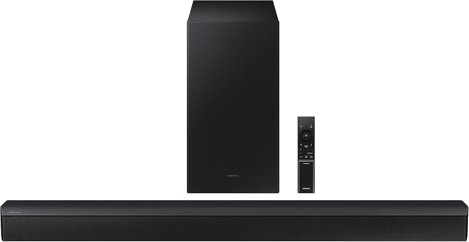 Samsung HW-B450 2.1ch Soundbar with Wireless Subwoofer - Dolby Audio, Adaptive Sound, Game Mode