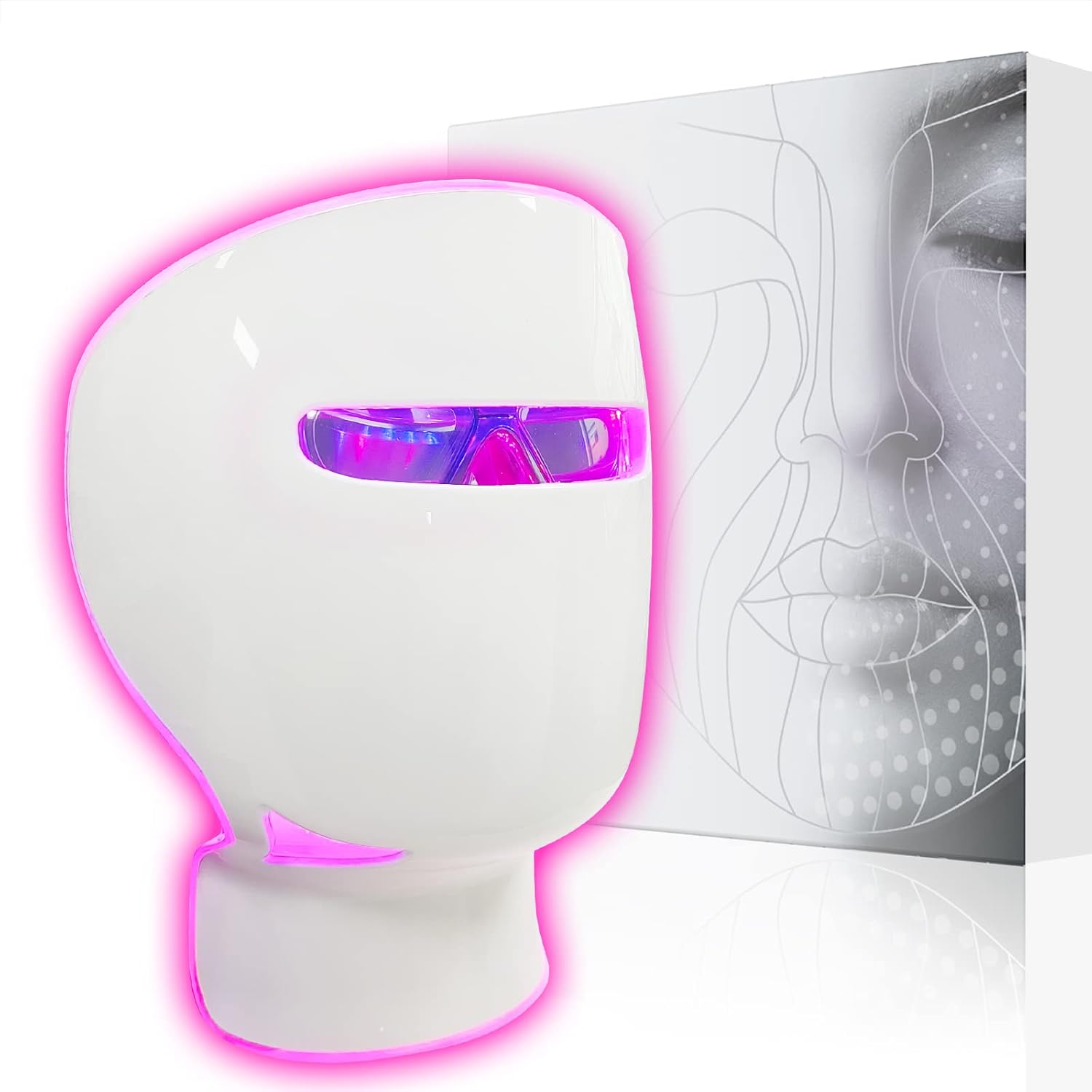 Bestqool LED Face Mask Light Therapy — Clinical Grade Red | NIR | Blue Light Therapy Facial Skincare Mask for Anti-Aging