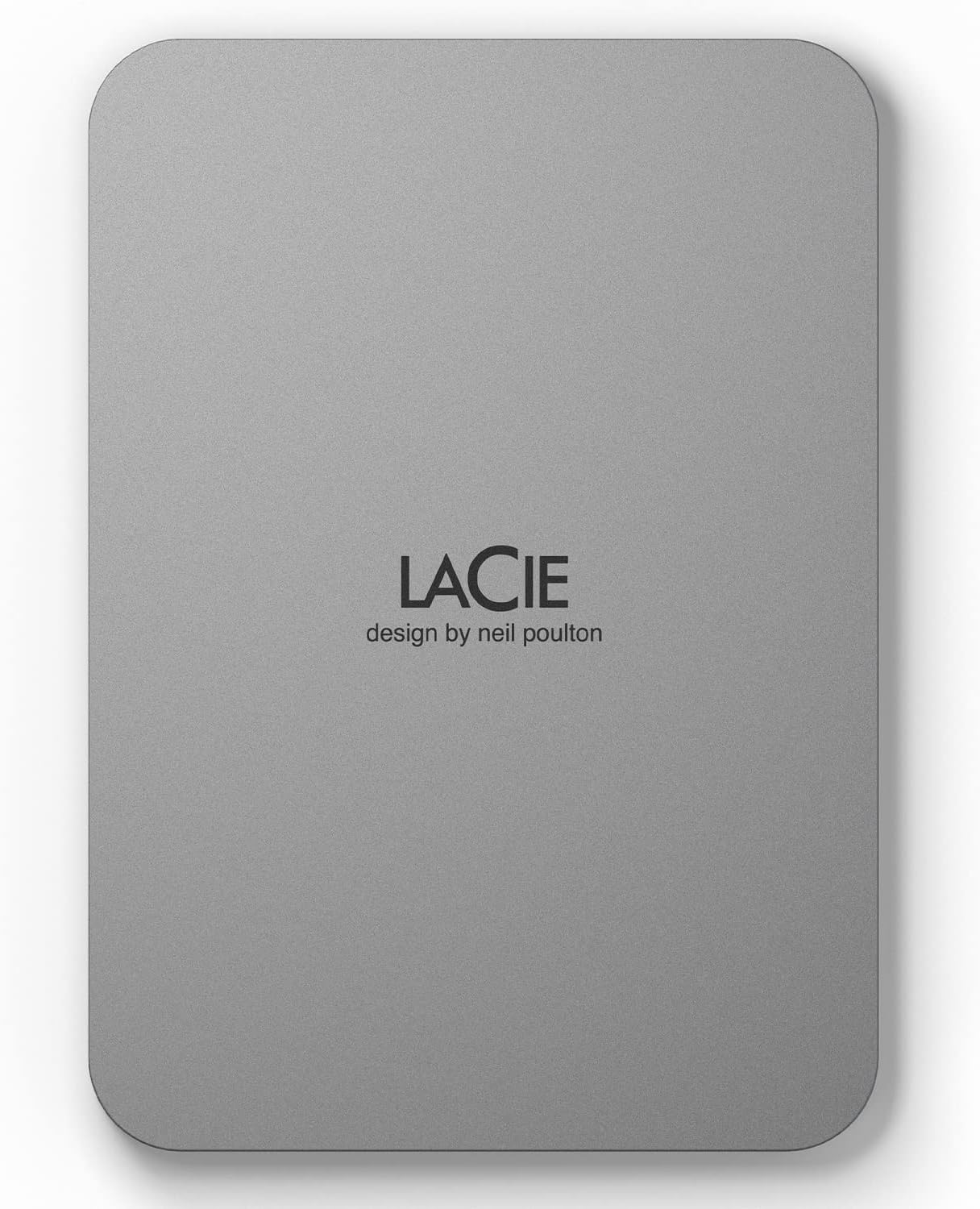 LaCie 4TB Mobile Drive External Portable Hard Drive with USB-C Cable, Moon Silver