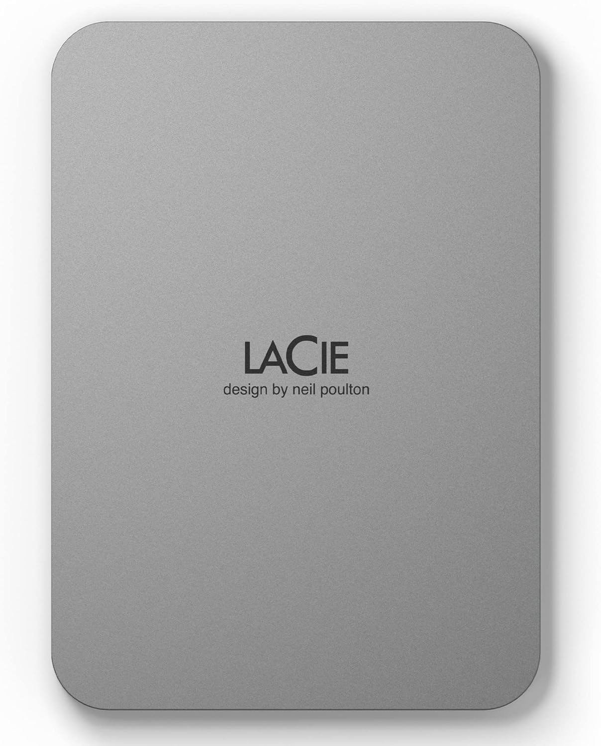 LaCie 5TB Mobile Drive External Portable Hard Drive with USB-C Cable, Moon Silver