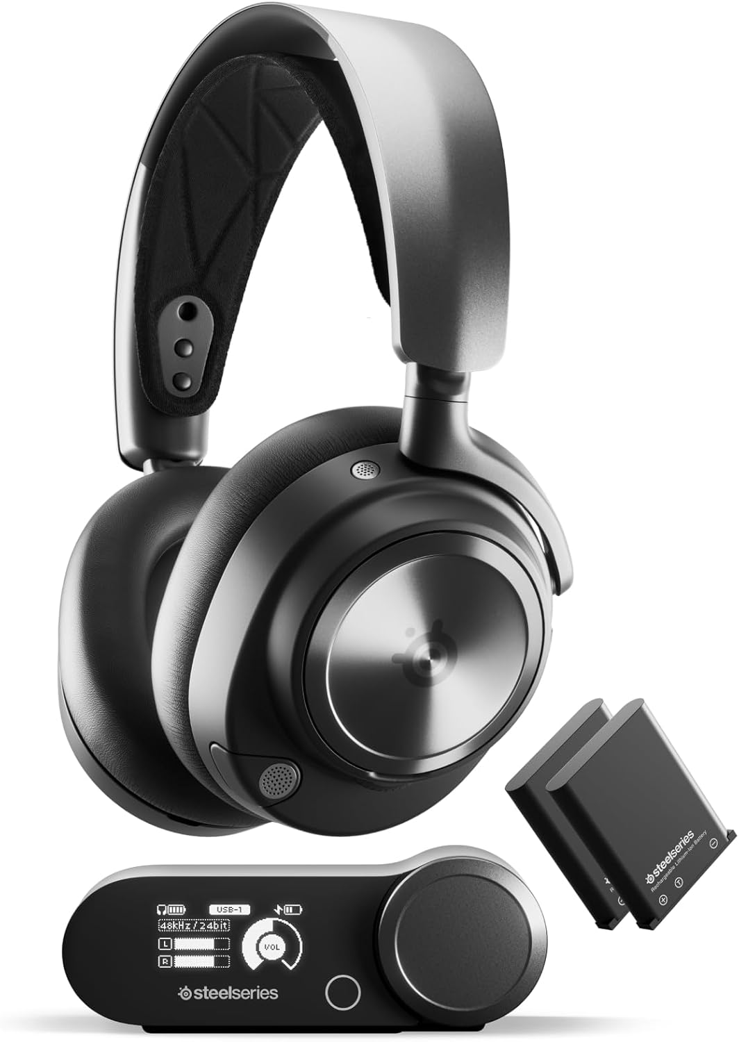 SteelSeries Arctis Nova Pro Wireless - Multi-Platform Gaming Headset, Active Noise Cancellation, Dual Battery System