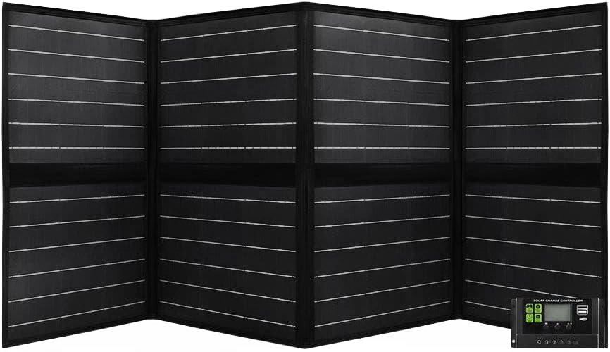 Solar Blanket 200W 12V Folding Mono Portable Battery Charge Generator Camping Atempower