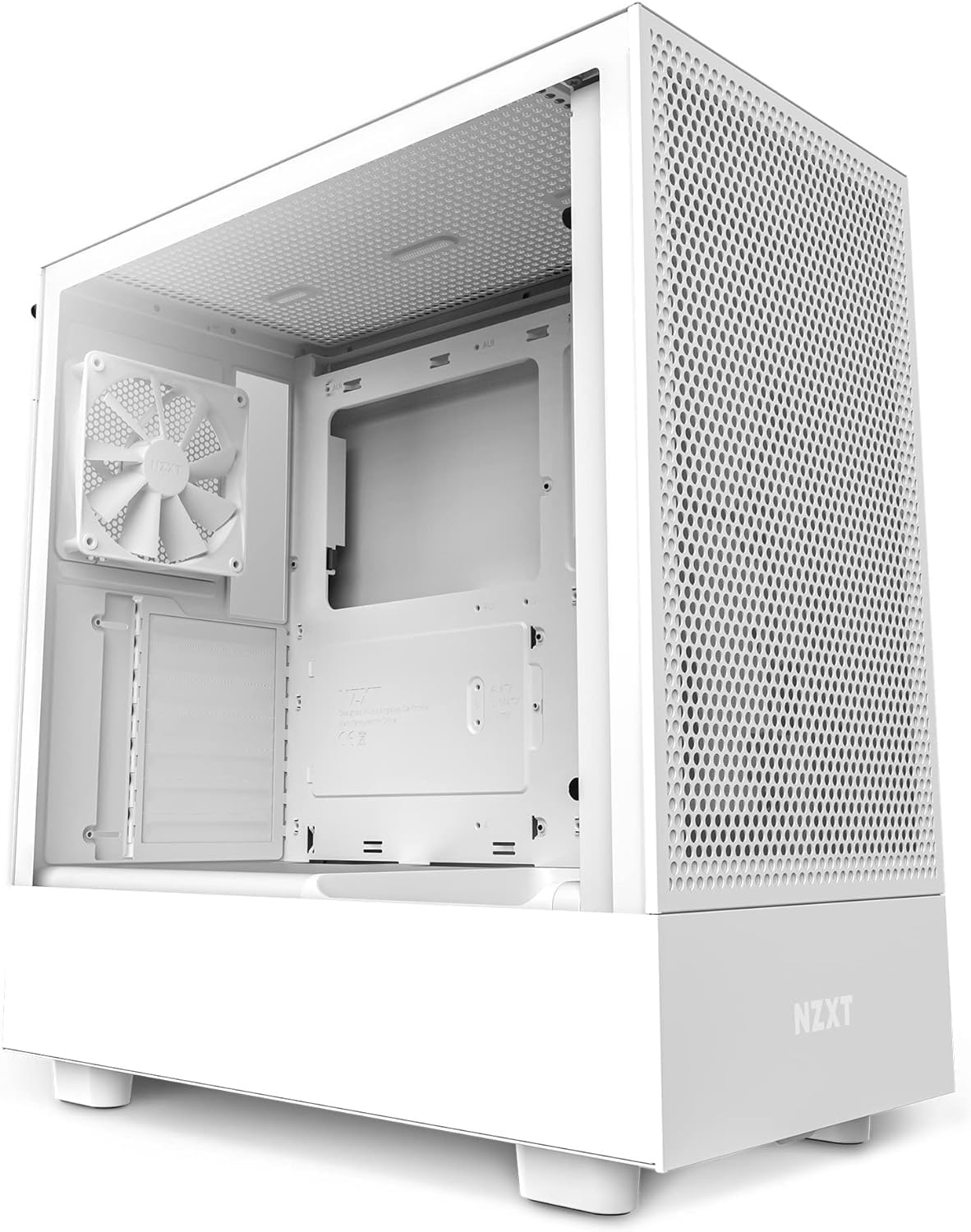 NZXT H Series H5 Flow Edition ATX Mid Airflow Cabinet, White