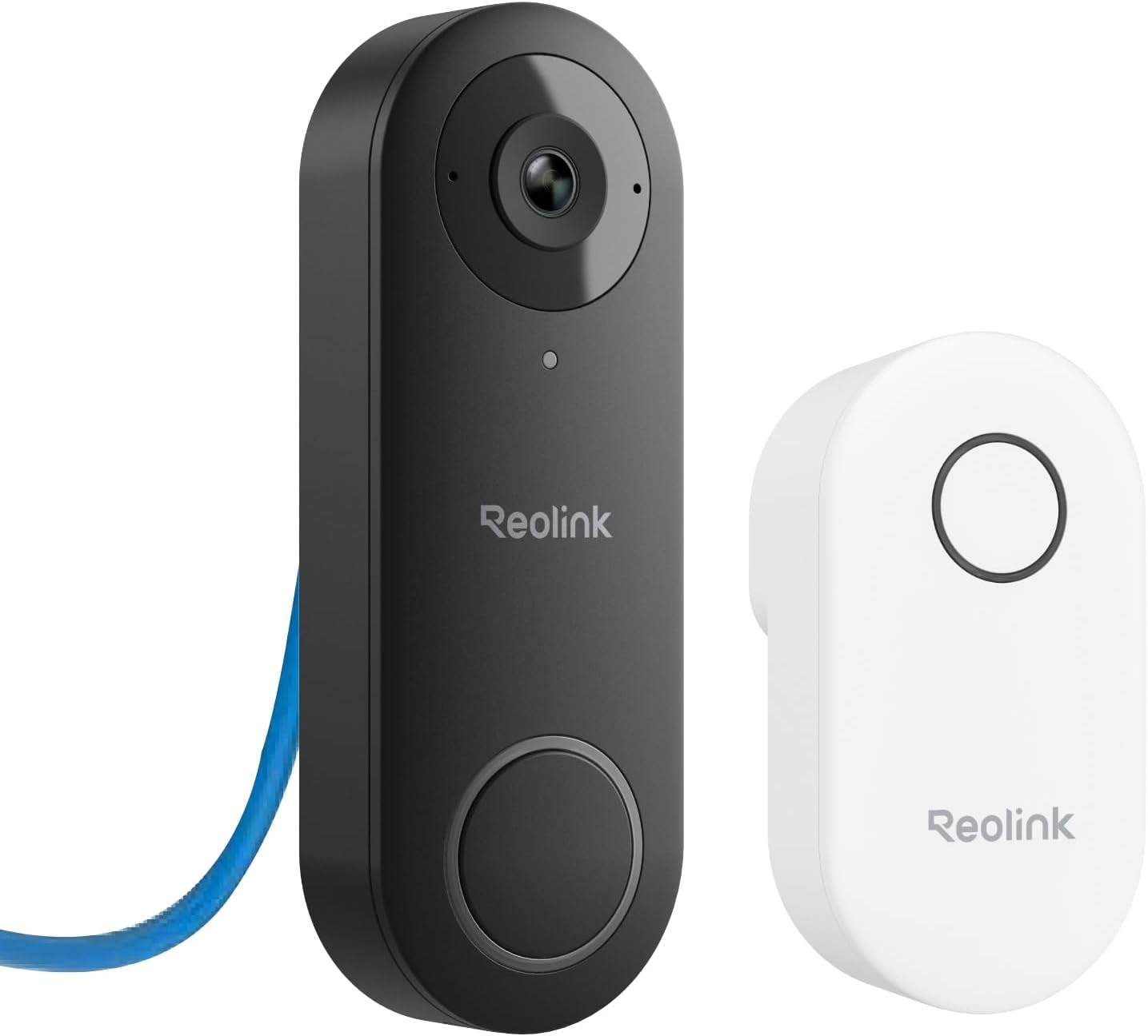 Reolink Video Doorbell PoE Camera with Chime — Wired 5MP, 180° Diagonal, No Monthly Fee