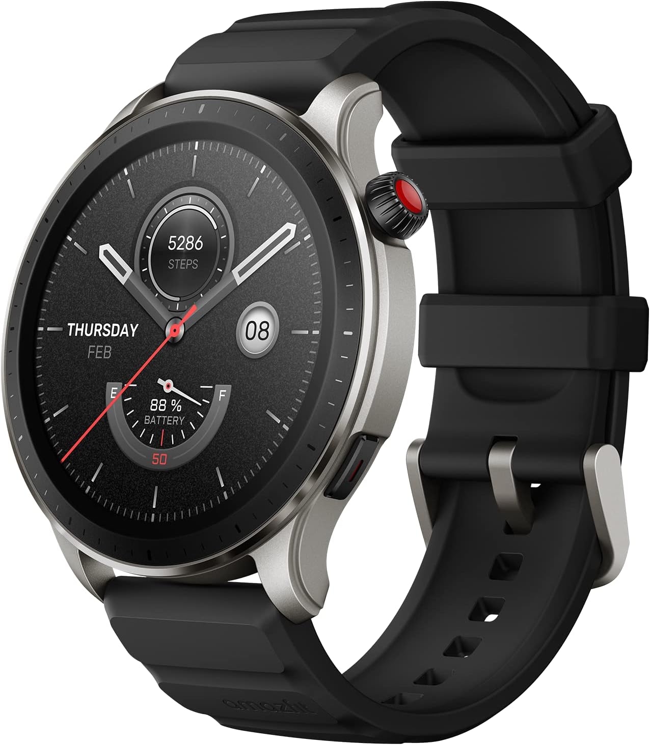 Amazfit GTR 4 Smart Watch 46mm - GPS, Alexa Built-in, Bluetooth Calls, 14-Day Battery, 150+ Sports Modes, Black