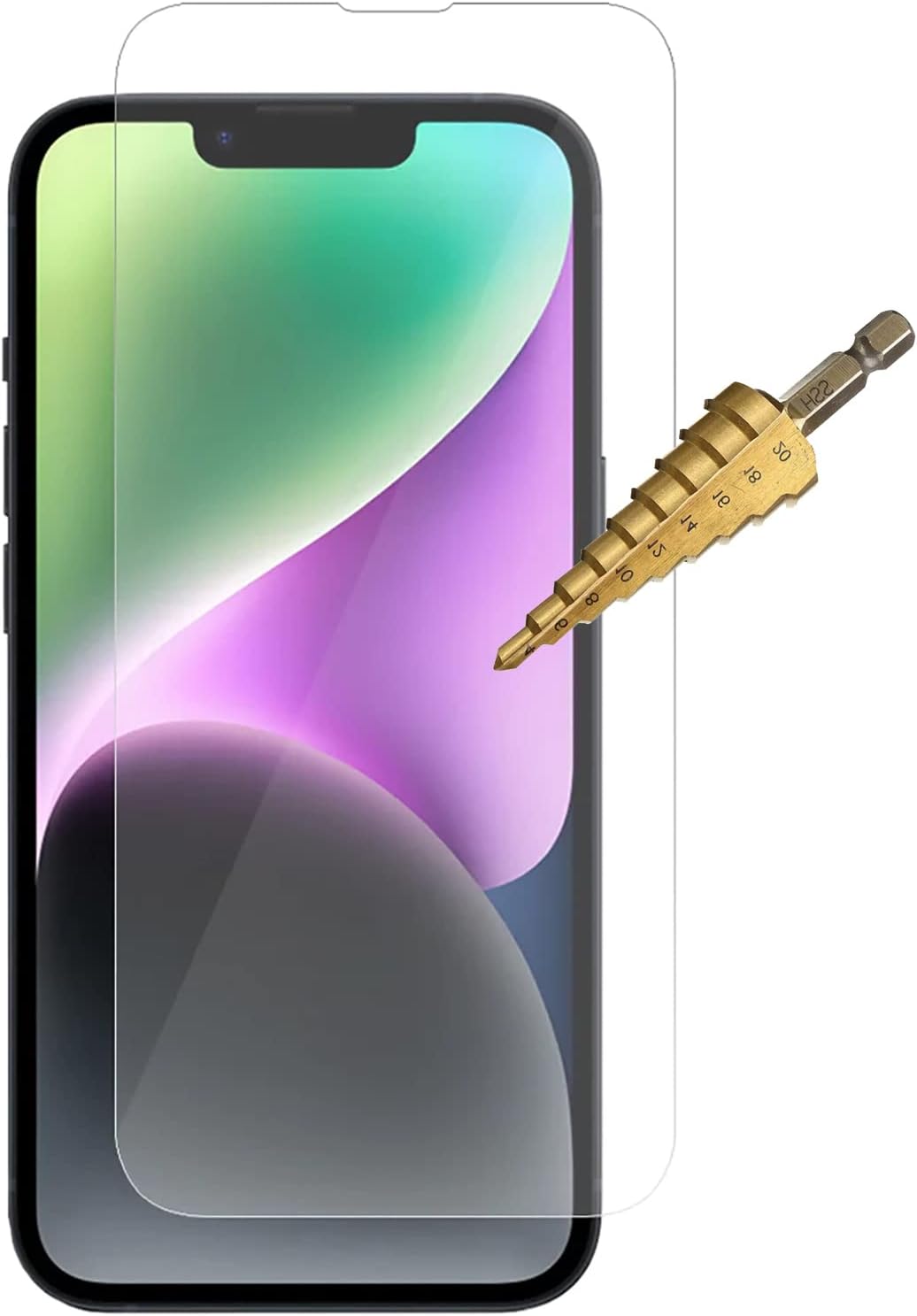 9H Tempered Glass Screen Protector Guard for Apple iPhone 14 Front