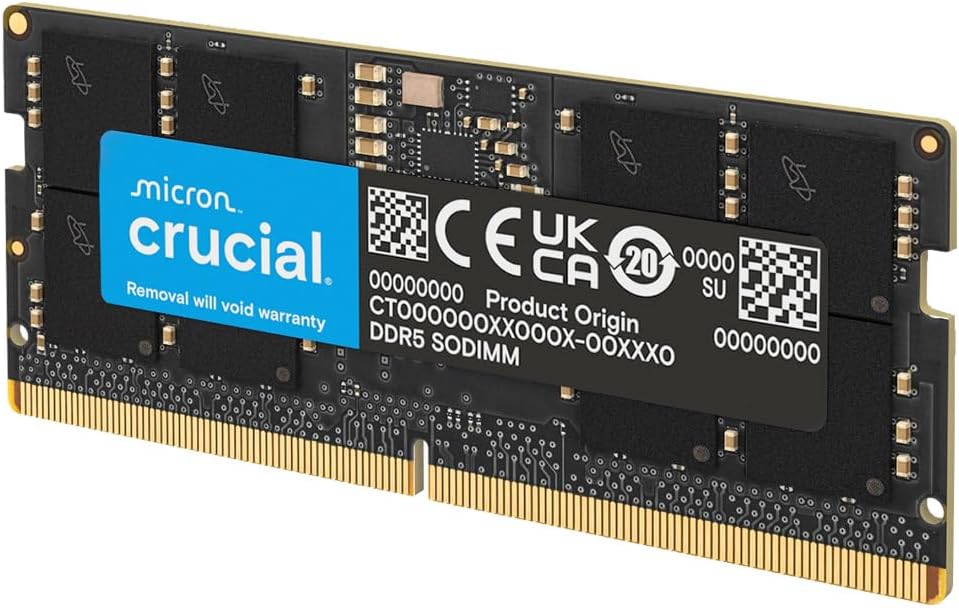 Crucial DDR5 5600MT/s Laptop Memory, 64GB(2x32GB)