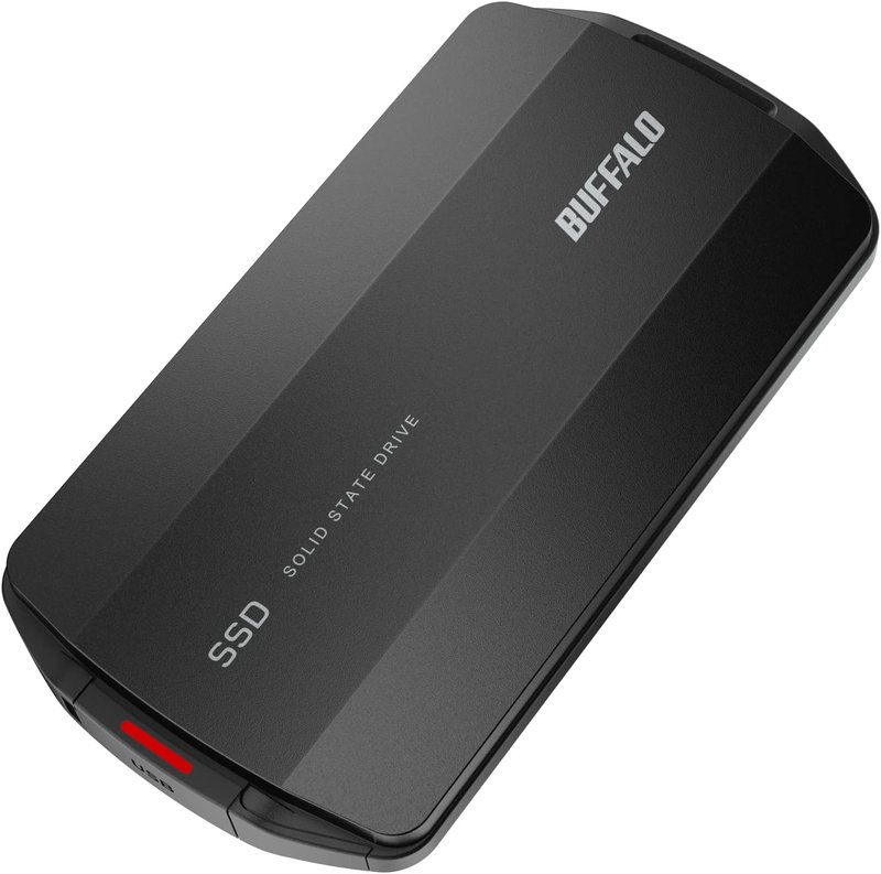 [Amazon.co.jp Limited] Buffalo SSD External 2 TB USB 3.2 Gen2 Type C Maximum Read Speed 1050 MB/s Dustproof Splashproof IP55 Shockproof MIL-STD Portable [iPhone 15 15Pro Windows MacOS ChromeOS PS4 PS5