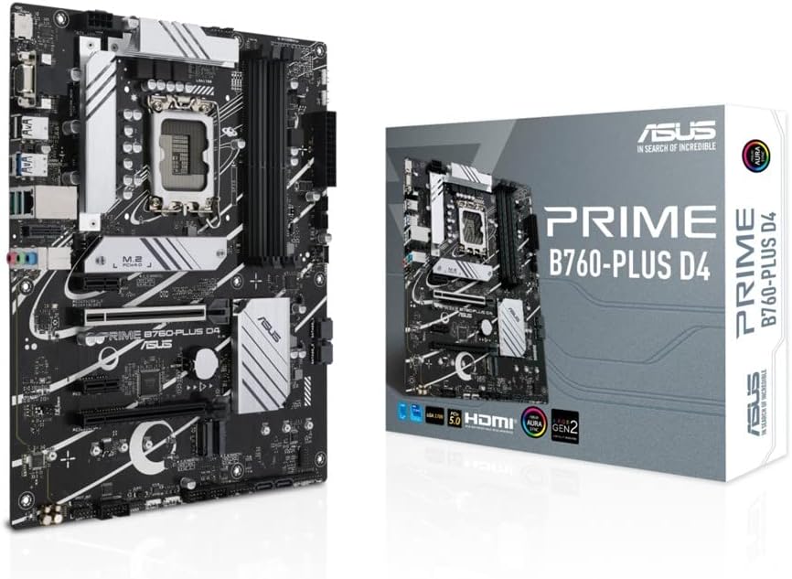 ASUS Intel 13.12th Generation LGA1700 Compatible with B760 Motherboard Prime B760-PLUS D4 / Domestic Authorized Dealer