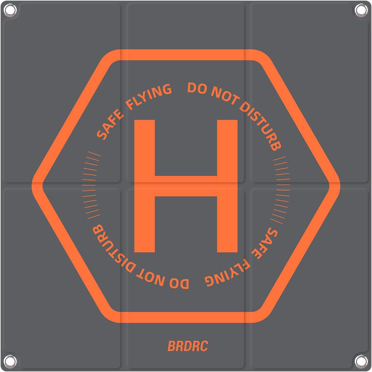 BRDRC 20" Drone Landing Pad - Universal Foldable Double-Sided Waterproof Helipad for DJI Mini 4 Pro/3/AIR 3/2/Air 2S/Mavic 3/Spark/Holy Stone/FIMI X8SE/FPV Combo/Avata/Ruko/Autel