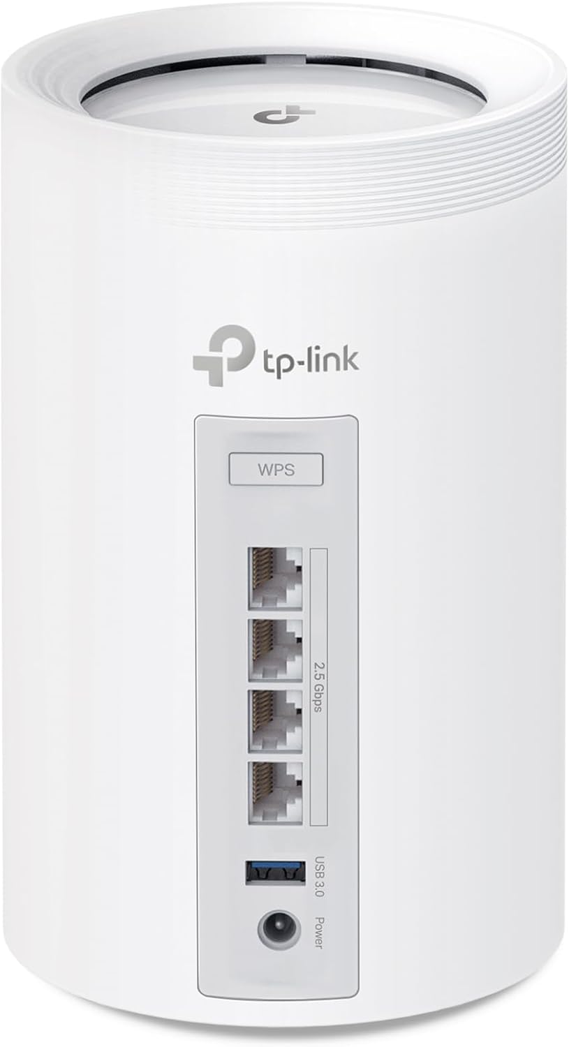 TP-Link Deco BE65 WiFi 7 Mesh System (3-Pack) - BE11000 Tri-Band, 6GHz, MLO, 320MHz, HomeShield Security