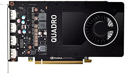 NVIDIA Quadro P2200 5GB GDDR5X Professional Graphics Card - 1280 CUDA Cores, 1493MHz, 160Bit, 200.2GB/s, Single Slot, 75W, PCIe Express 3.0, 4X DisplayPort 1.4a (Renewed)