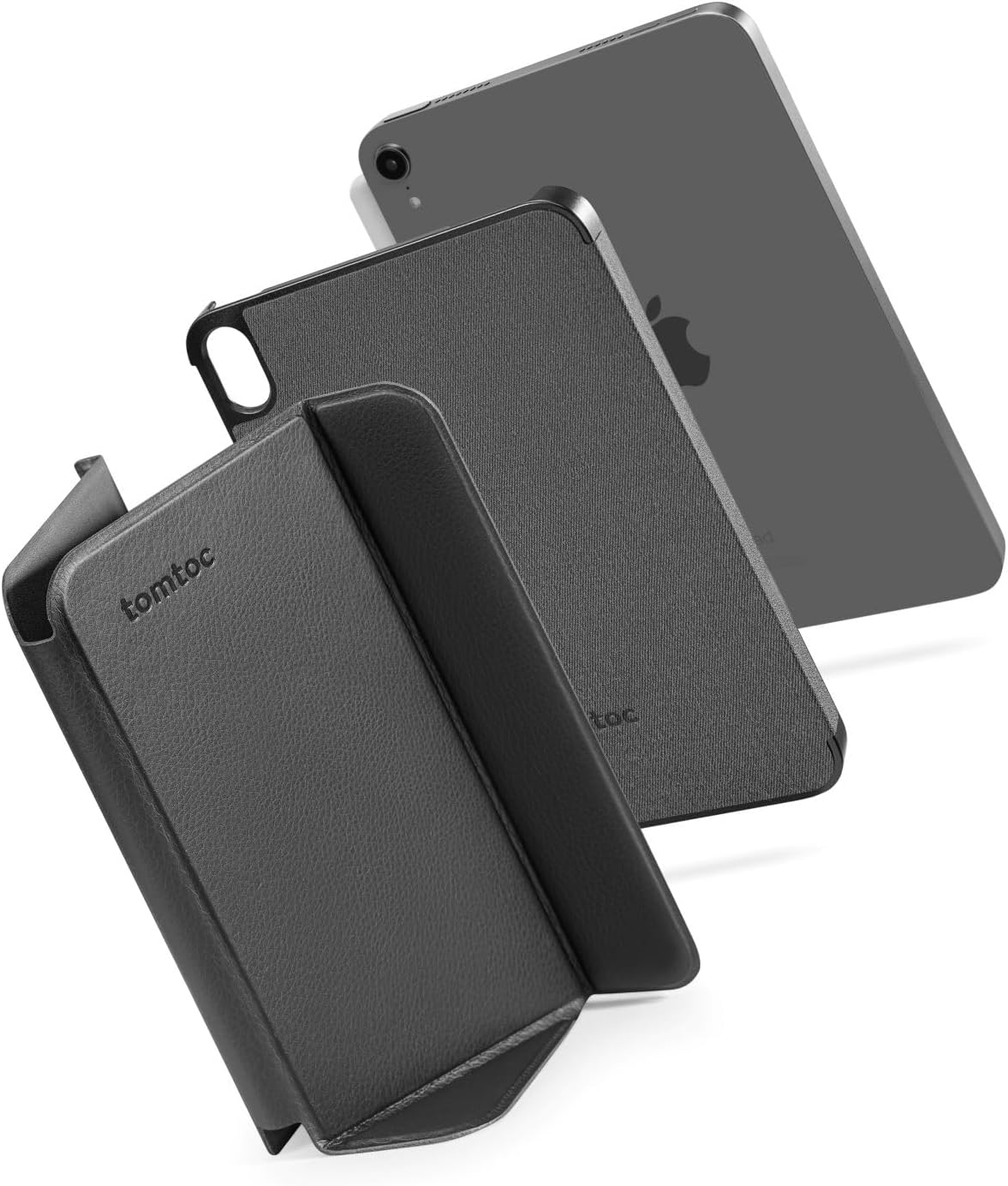 tomtoc Smart Folio Vertical Case for iPad mini 6 8.3-inch (2021/2024) - Slim Magnetic Stand, 4 Modes