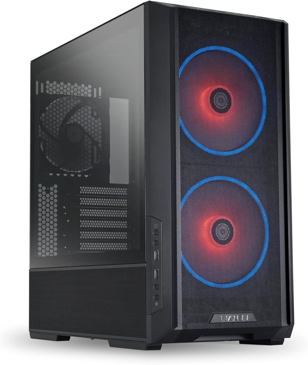 Lian Li Lancool 216RC-X ATX Mid-Tower Case with Controller - Dual 160mm PWM Fans, Airflow - Black